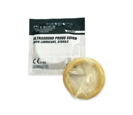 Sterile -F. Bosch Ultrasound probe cover with lubricant, sterile